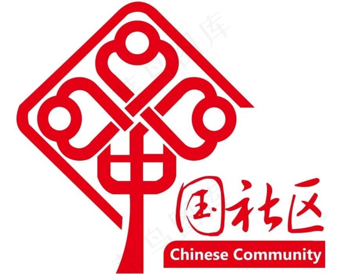 矢量中国社区logo图片cdr矢量模版下载