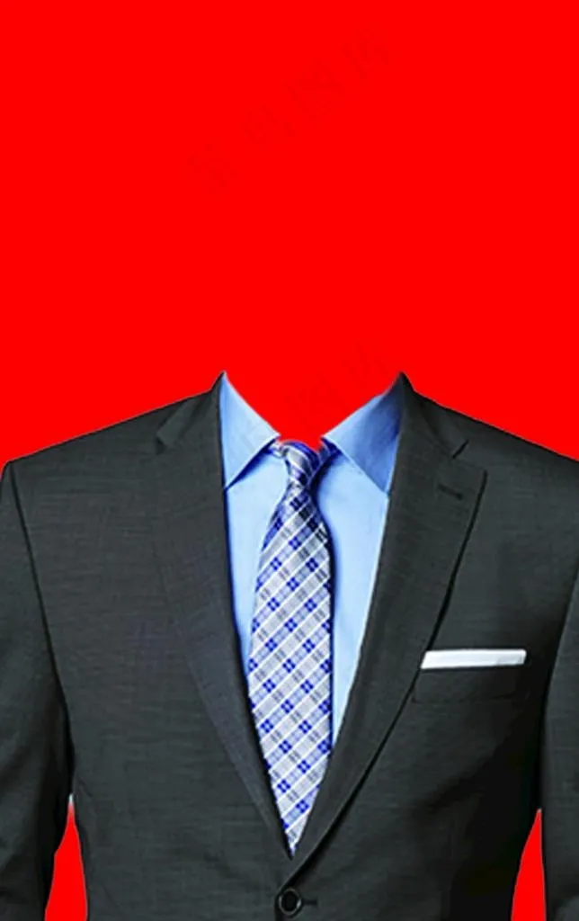 男士西装证件照图片