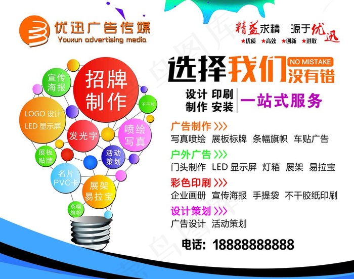 广告公司 门头喷绘 广告策划图片