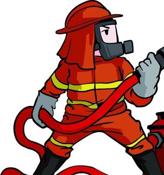卡通消防员图片