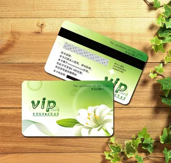 绿色花店花卉会员卡图片