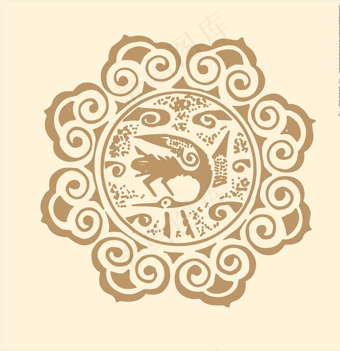 花纹图片cdr矢量模版下载