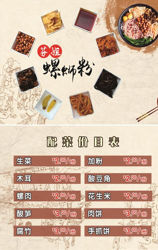 价目表图片(500X750)cdr矢量模版下载