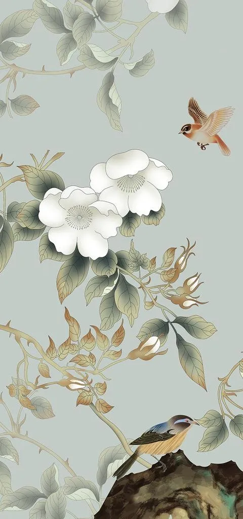 玉兰花玄关图片(4725X9448(DPI:100))psd模版下载