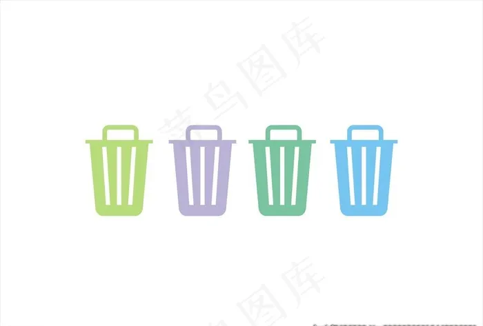 垃圾桶矢量素材图标图片