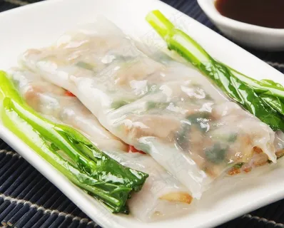蜜汁叉烧肠粉图片 蜜汁叉烧肠粉图片