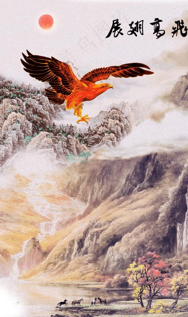 玄关装饰画图片(3402X6803(DPI:72))psd模版下载