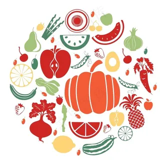 蔬菜插画矢量图图片