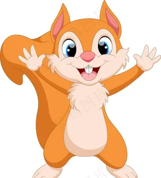 卡通松鼠图片
