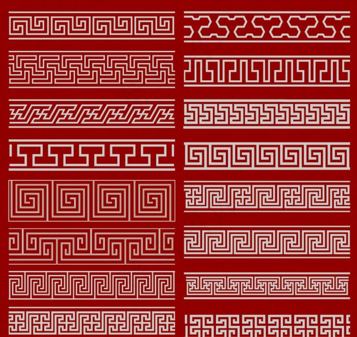 边框回字纹图片