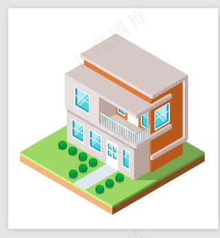 矢量3D房子图片