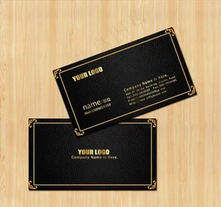 黑色名片图片