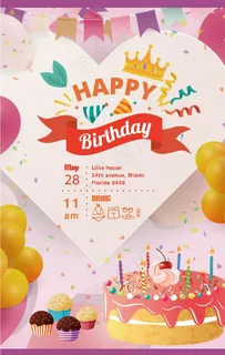 生日海报图片