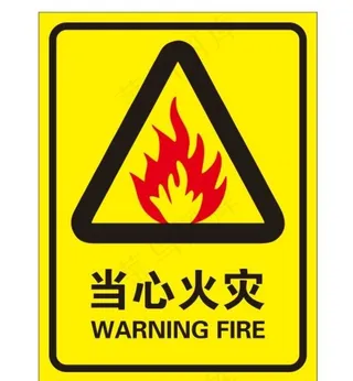 矢量当心火灾图片