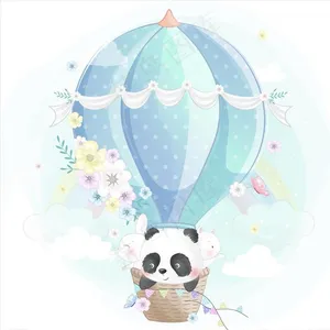 卡通热气球图片