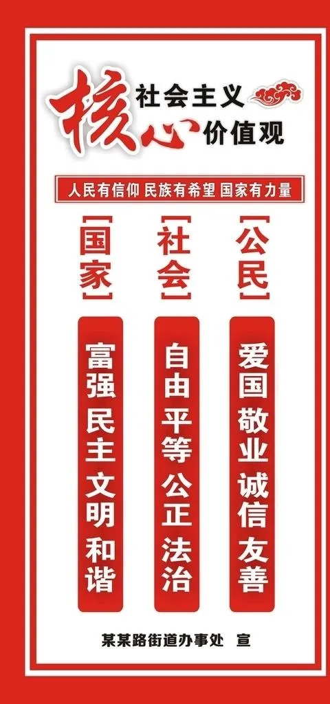 *核心价值观图片cdr矢量模版下载