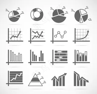 商务数据统计图标图片