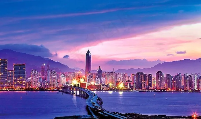 海滨城市图片
