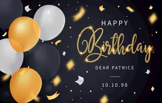 生日背景 生日派对 生日气球图图片