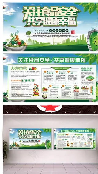 食品安全宣传展板图片