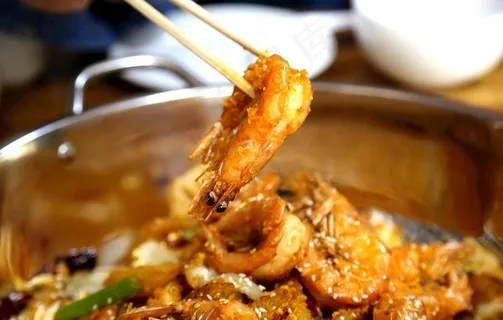 干锅虾图片