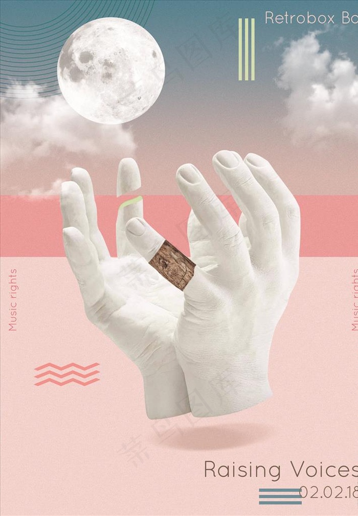 蒸汽波海报图片