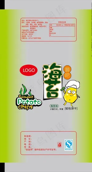 海苔薯片饼干图片