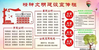 精神文明建设宣传栏图片