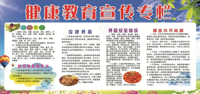 健康教育宣传栏图片