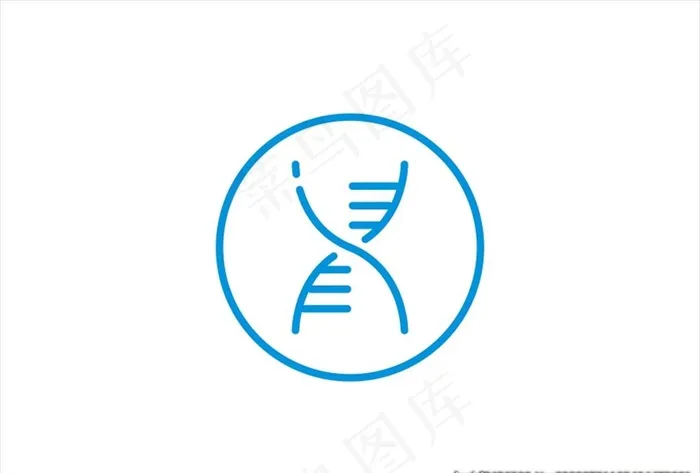 DNA图标图片cdr矢量模版下载