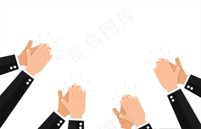 鼓掌图片ai矢量模版下载