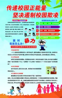 校园欺凌宣传排版图片
