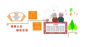 居家养老文化 居家养老墙图片
