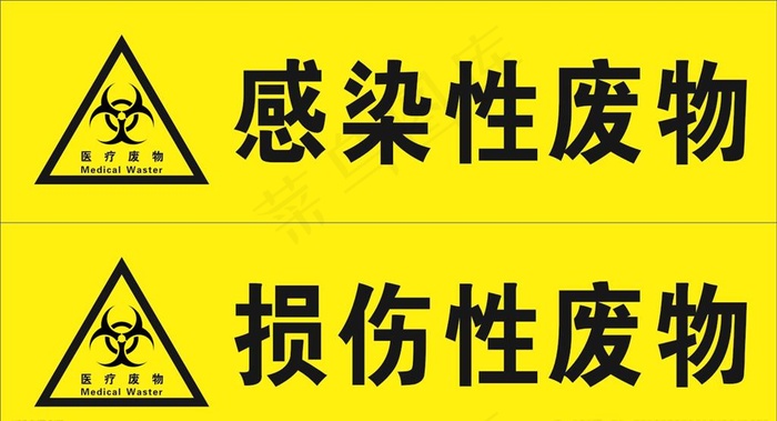 感染性废物图片cdr矢量模版下载