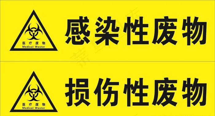 感染性废物图片cdr矢量模版下载