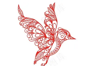 中国风窗花剪纸图片