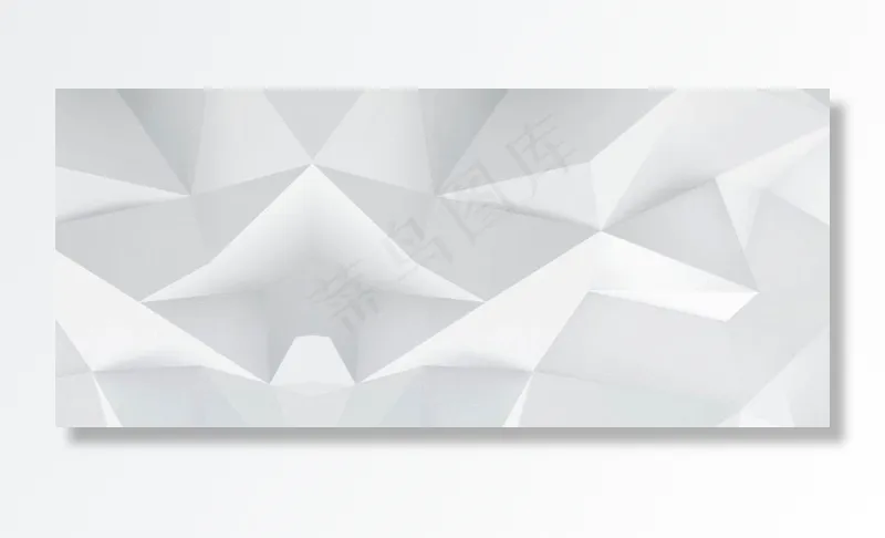 白色几何折纸背景图片(4267X2000(DPI:95))psd模版下载