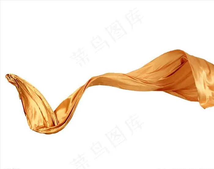 金色丝绸绸带图片psd模版下载