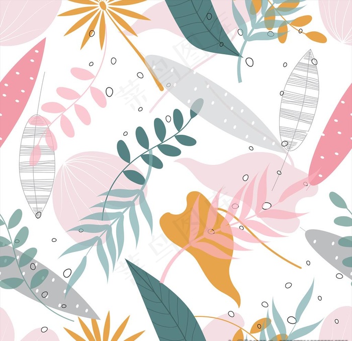 手绘花卉花纹图片