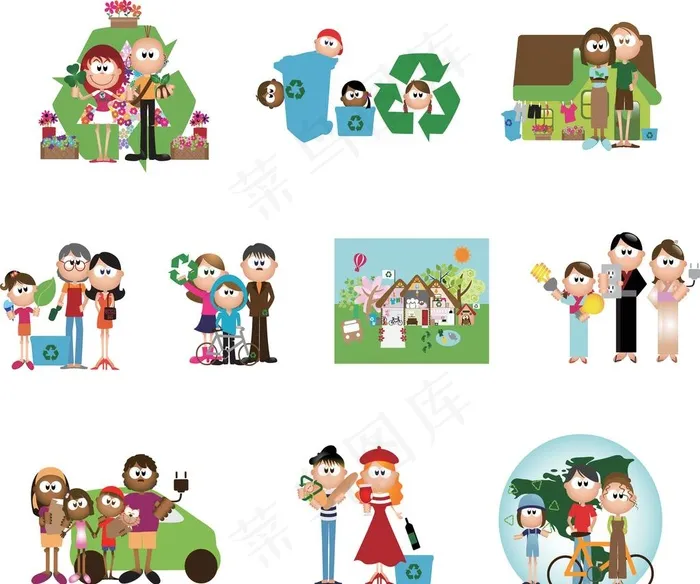 卡通图图片eps,ai矢量模版下载