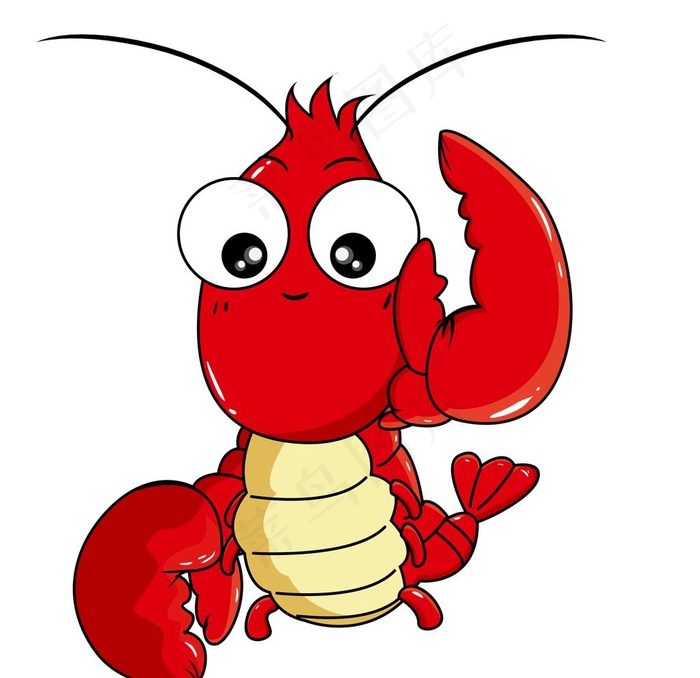 卡通小龙虾图片