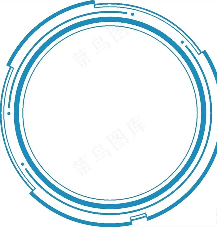 科技感圆形简约线框免抠图图片cdr矢量模版下载