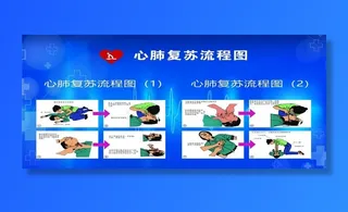 心肺复苏流程图图片