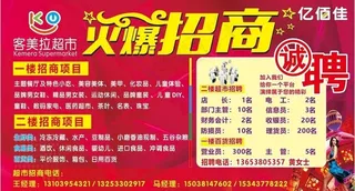 商超招商招聘图片