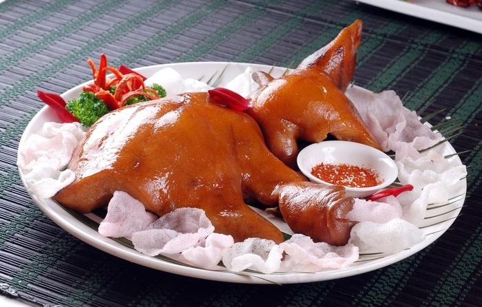 卤猪头肉图片