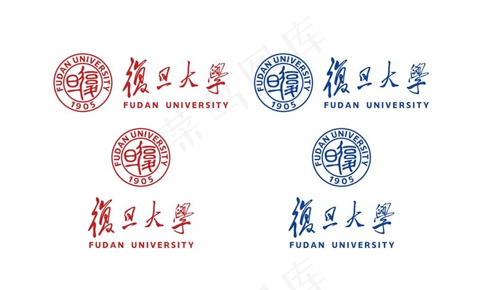 复旦大学校徽新版图片ai矢量模版下载