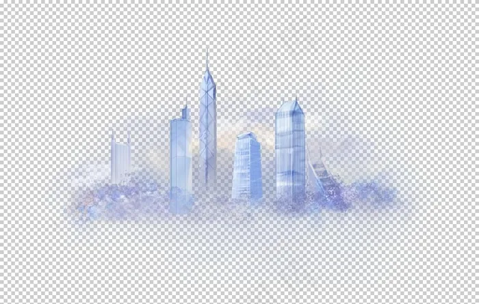 城市建筑剪影图片