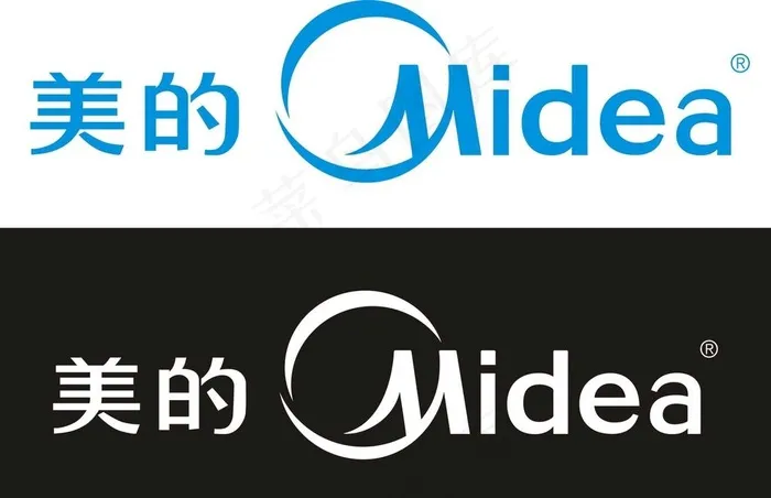 美的logo图片cdr矢量模版下载