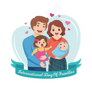 卡通家庭图片