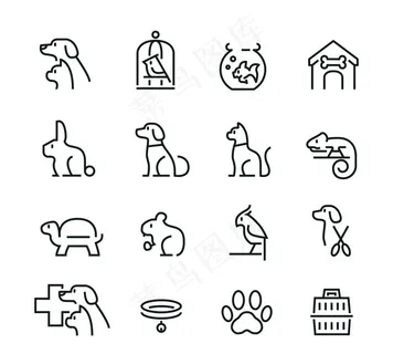 宠物店图标合集图片 宠物店图标合集图片